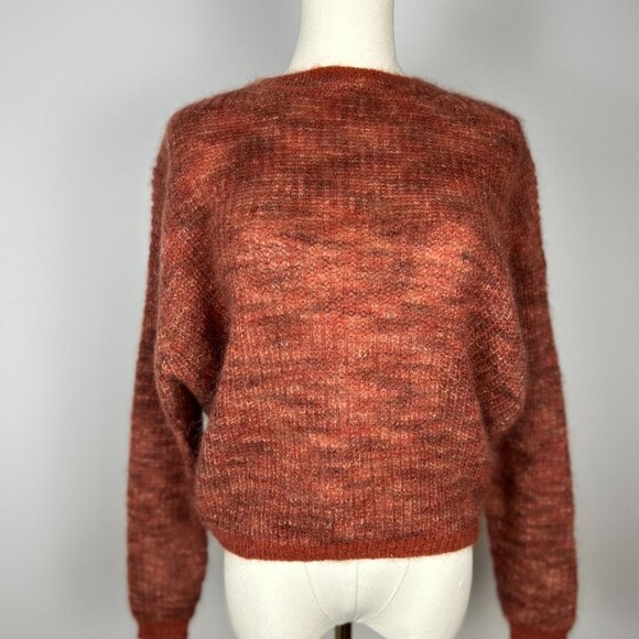 POMANDERE Coral Boat-neck mohair-blend sweater Size US 6 - Picture 3 of 6